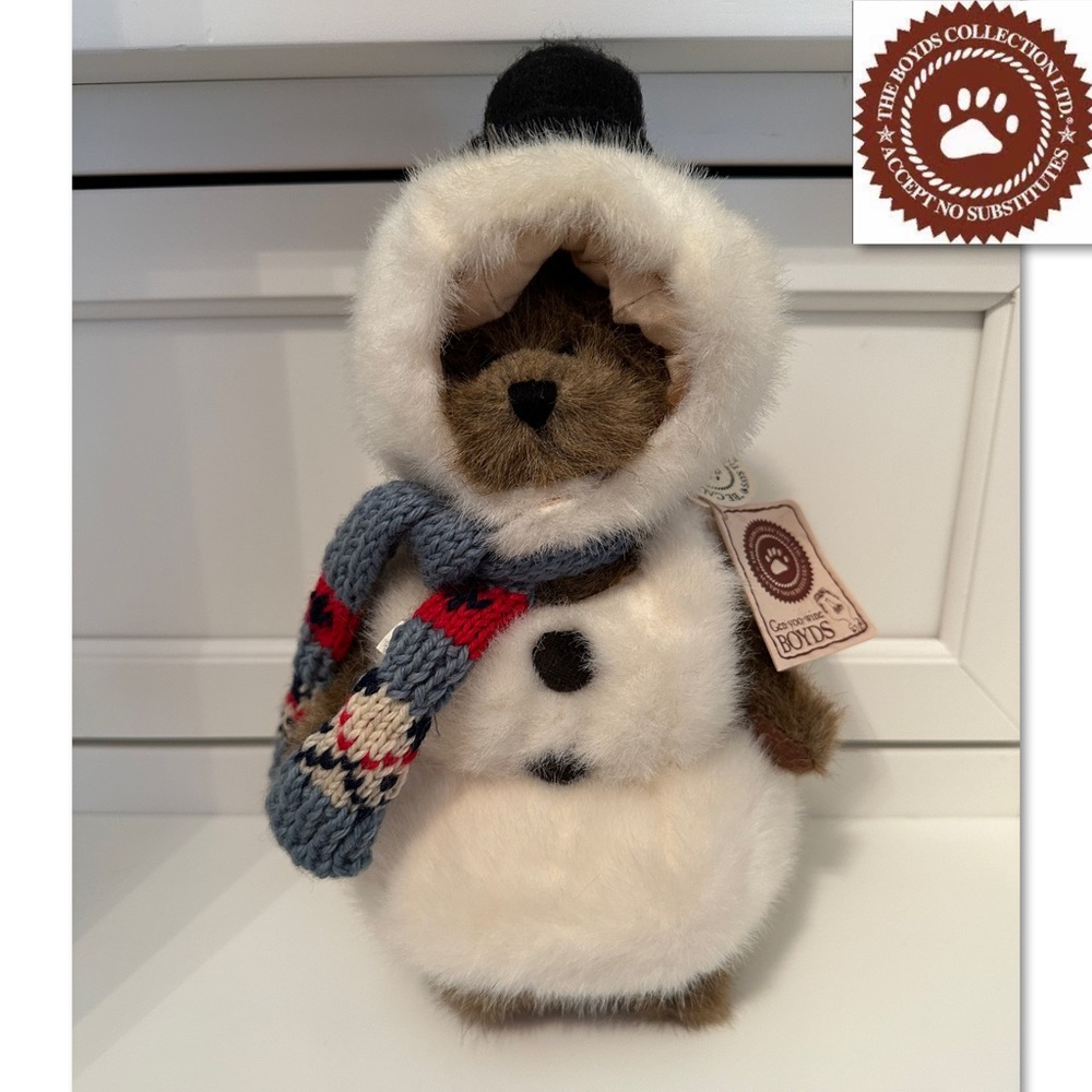 NWT, Boyds Bears, Bailey & Friends Collection, Matthew Snowman
